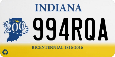 IN license plate 994RQA