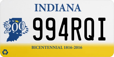 IN license plate 994RQI