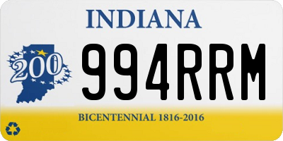 IN license plate 994RRM