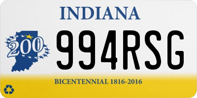 IN license plate 994RSG