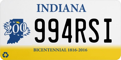 IN license plate 994RSI