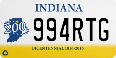 IN license plate 994RTG