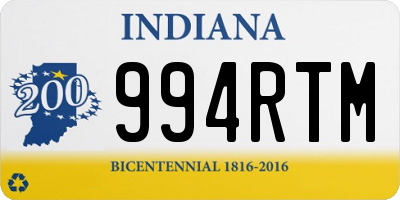 IN license plate 994RTM