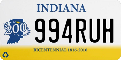 IN license plate 994RUH