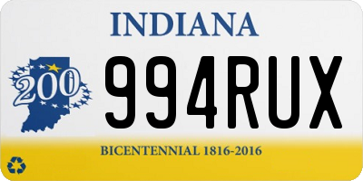 IN license plate 994RUX