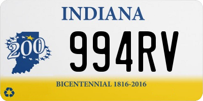 IN license plate 994RV
