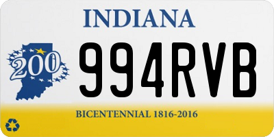 IN license plate 994RVB