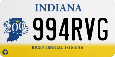 IN license plate 994RVG