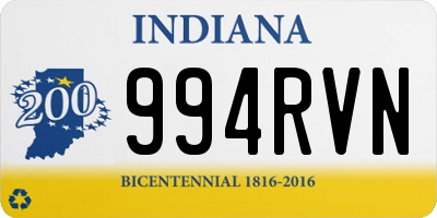 IN license plate 994RVN