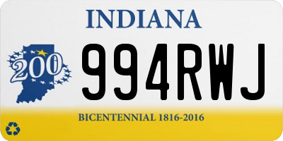 IN license plate 994RWJ