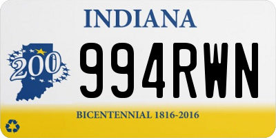 IN license plate 994RWN