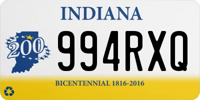 IN license plate 994RXQ