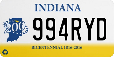 IN license plate 994RYD