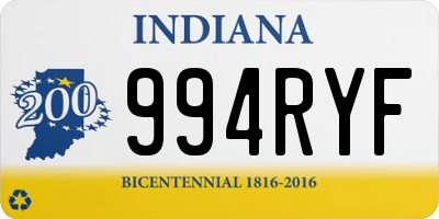 IN license plate 994RYF