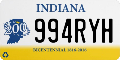 IN license plate 994RYH