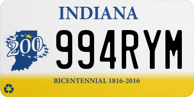 IN license plate 994RYM