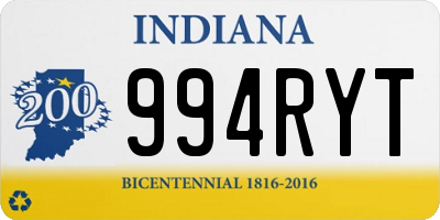 IN license plate 994RYT