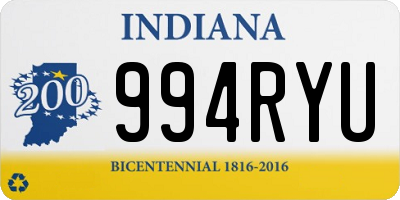 IN license plate 994RYU