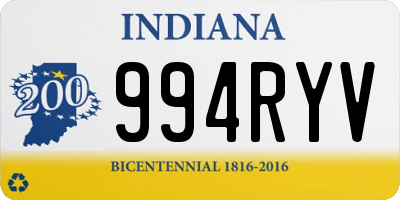 IN license plate 994RYV