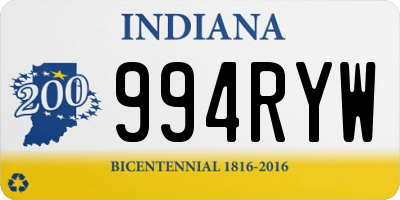 IN license plate 994RYW