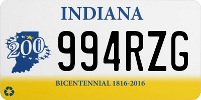 IN license plate 994RZG