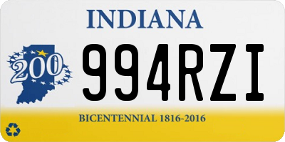 IN license plate 994RZI