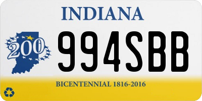 IN license plate 994SBB