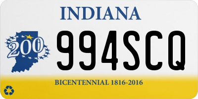 IN license plate 994SCQ