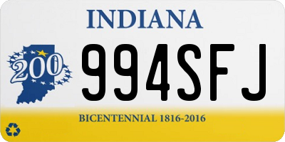 IN license plate 994SFJ