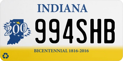 IN license plate 994SHB