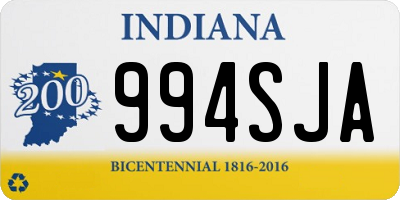 IN license plate 994SJA