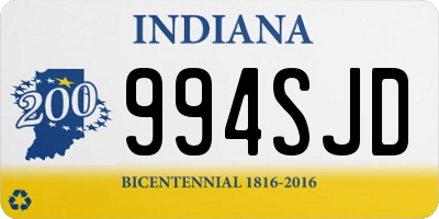 IN license plate 994SJD