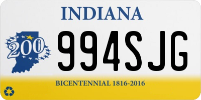 IN license plate 994SJG