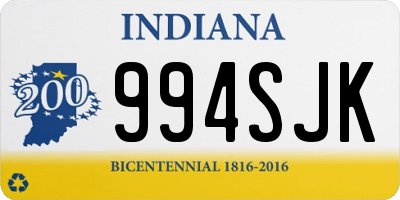 IN license plate 994SJK