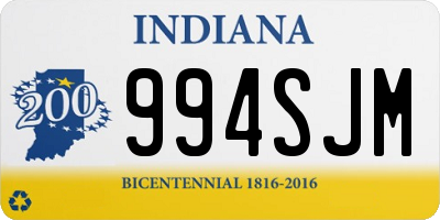 IN license plate 994SJM