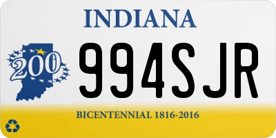 IN license plate 994SJR