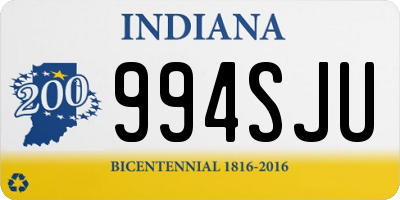 IN license plate 994SJU