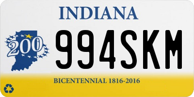 IN license plate 994SKM