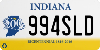 IN license plate 994SLD