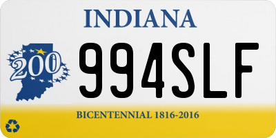 IN license plate 994SLF