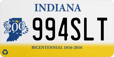 IN license plate 994SLT