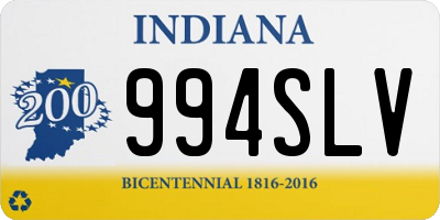 IN license plate 994SLV