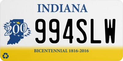 IN license plate 994SLW