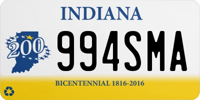 IN license plate 994SMA