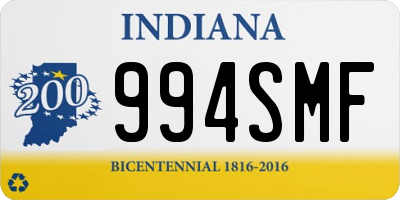 IN license plate 994SMF