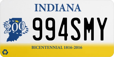 IN license plate 994SMY