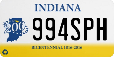 IN license plate 994SPH