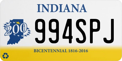 IN license plate 994SPJ