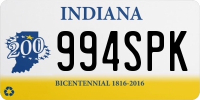 IN license plate 994SPK