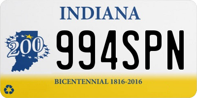 IN license plate 994SPN